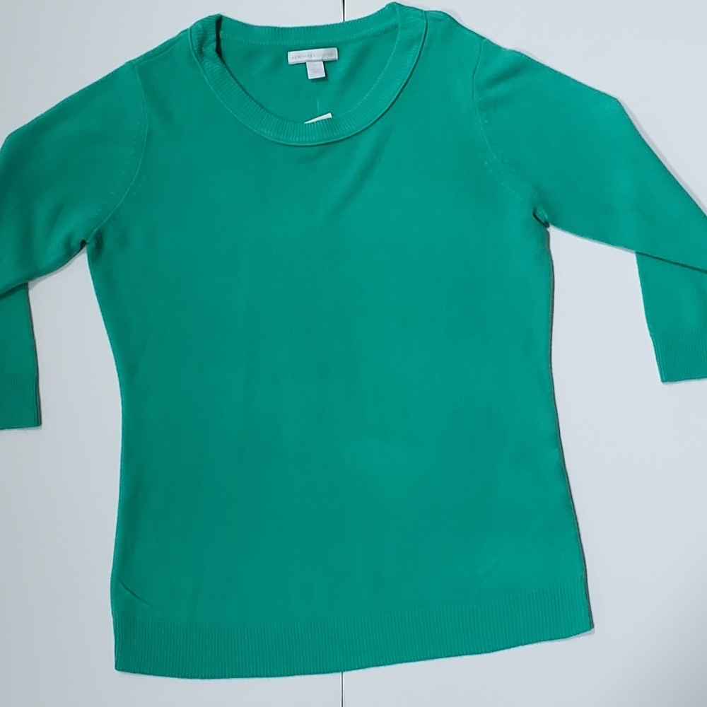 NEW YORK & COMPANY CREWNECK 3/4 LENGTH SWEATER